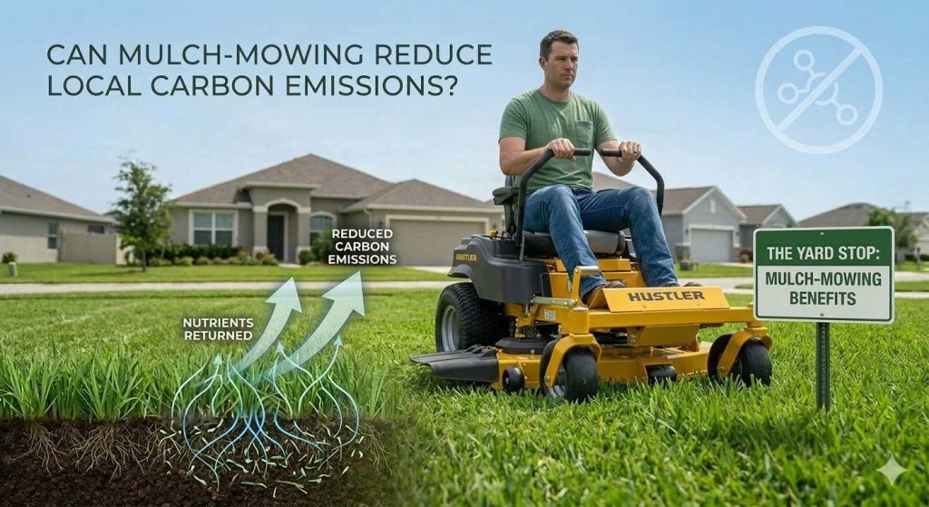 Mulch-Mowing Reduces Local Carbon Emissions